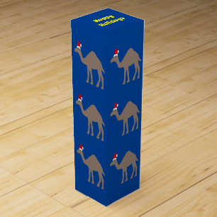 Cute Christmas Camel Custom Wine Box