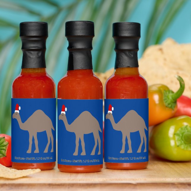 Cute Christmas Camel Hot Sauces (Multi)