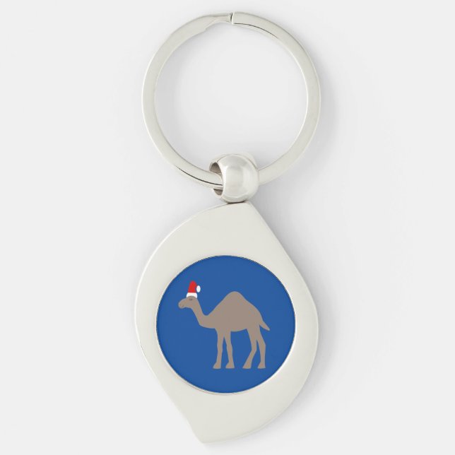 Cute Christmas Camel Keychain (Front)
