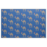 Cute Christmas Camel Patterned Fabric