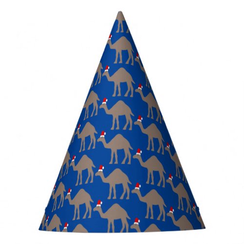 Cute Christmas Camel Patterned Party Hat