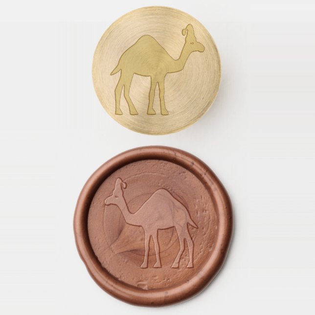 Cute Christmas Camel Wax Seal Stamp (Stamped)