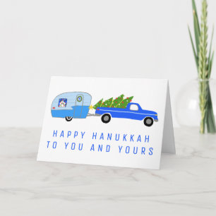 Cute Christmas Camper Truck Trailer Vintage RV Card