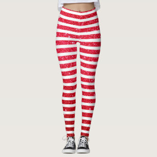 Christmas Leggings Candy Cane Striped Leggings – Cosplay Activewear  Costumes – Spirit West Designs