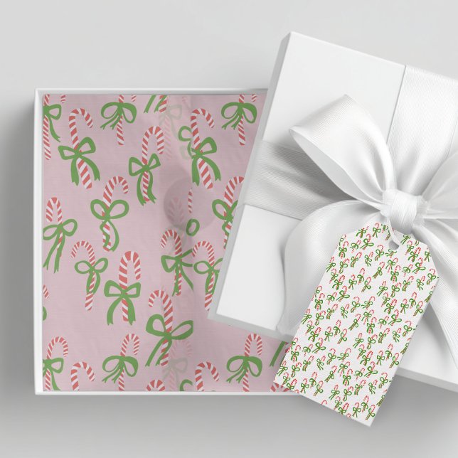 Cute Christmas Candy Canes Xmas Holiday Gift Tissue Paper (Cute Christmas Candy Canes Bows Pink Xmas Holiday Gift Tissue Paper
)