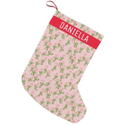 Cute Christmas Candy Canes Xmas Holiday Minty Small Christmas Stocking