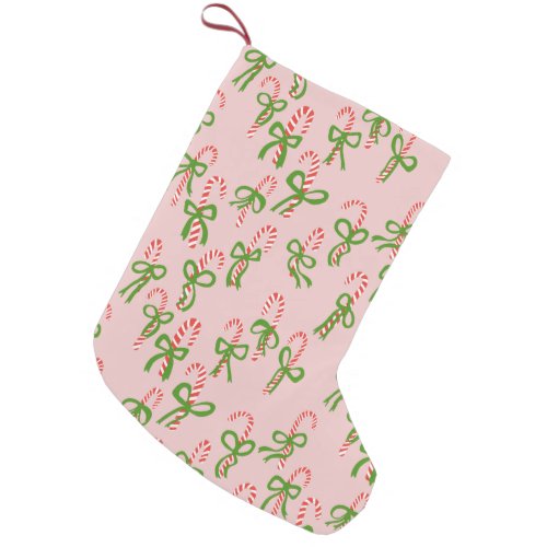 Cute Christmas Candy Canes Xmas Holiday Minty Small Christmas Stocking