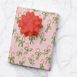 Cute Christmas Candy Canes Xmas Holiday Pink Wrapping Paper Sheets<br><div class="desc">Hope you like this holiday candycane design. Add your own text or change the colors. Check my shop for more designs and matching items from mugs to kitchen towels! Let me know if you'd like something custom!</div>