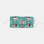 Cute Christmas Cat Adult Cloth Face Mask (Front, Folded)