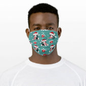 Cute Christmas Cat Adult Cloth Face Mask (Worn)