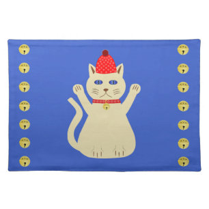 Cute Christmas Cat Cloth Placemat