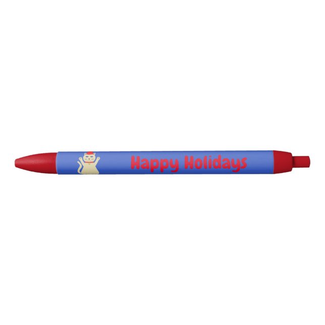 Cute Christmas Cat Custom Pen (Front)