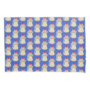 Cute Christmas Cat Double Sided Pattern Pillow Case