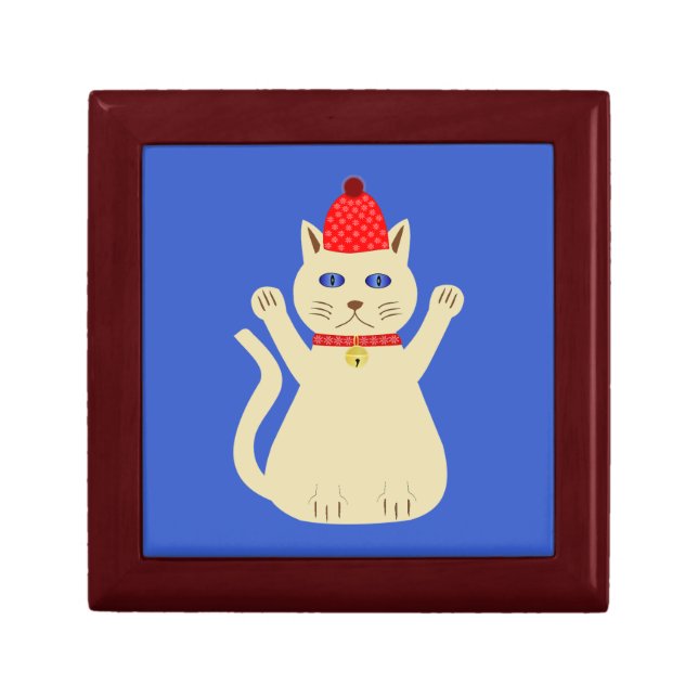 Cute Christmas Cat Gift Box (Front)