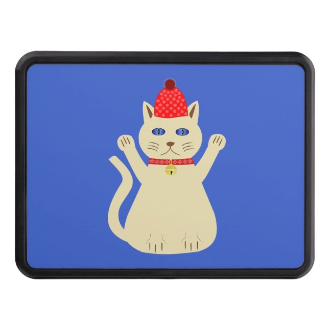 Cute Christmas Cat Hitch Cover (Front)
