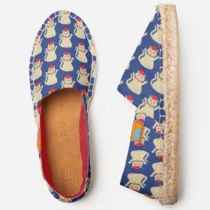 Cute Christmas Cat Patterned Espadrilles