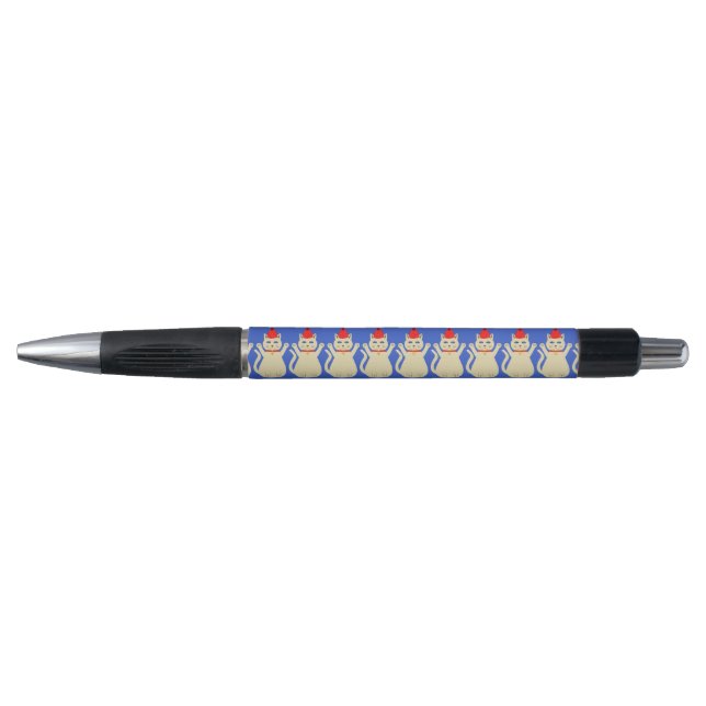 Cute Christmas Cat Patterned Pen (Front)