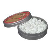 Cute Christmas Cat Peppermints Jelly Belly Tin (Opened)