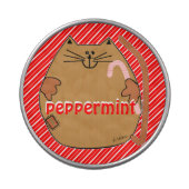 Cute Christmas Cat Peppermints Jelly Belly Tin (Top)