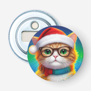 Cute Christmas Cat Santa Claus-69265 Bottle Opener