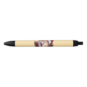 Cute Christmas Cat with Santa Hat and Bow Tie Pen