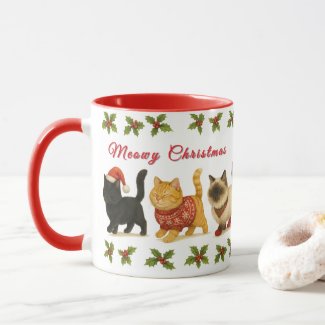 Cute Christmas Cats Holiday 