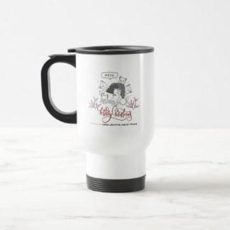 Cute Christmas Cats “Meow” Holiday Design Travel Mug