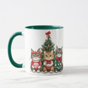 Cute Christmas Cats Mug