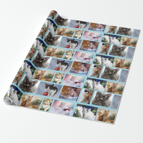 Cute Christmas Cats Wrapping Paper