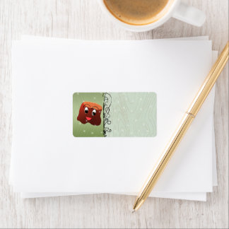 Cute Christmas Chocolates Address Label