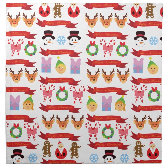 Cute Christmas Cloth Napkin (Front)