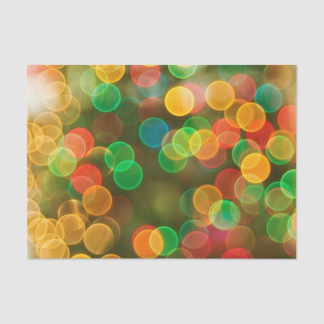 Cute Christmas Colorful Bubbles Tissue Paper (Front)