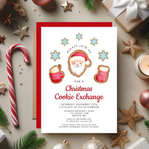 Cute Christmas Cookie Exchange Party Invitation