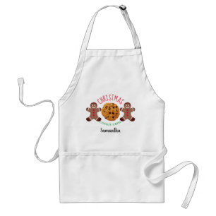 Cute Christmas Cookies Baking Team Personalized Adult Apron