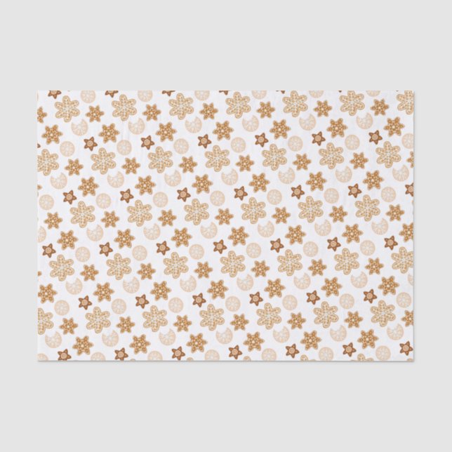 Cute Christmas Cookies Holiday Tissue Paper (Front)