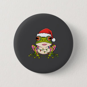Cute Christmas Coqui Frog _ Holiday Puerto Rican L Button