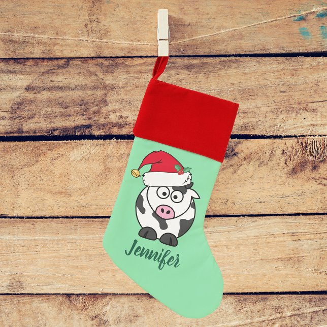 Cute Christmas Cow Christmas Stocking (Creator Uploaded)