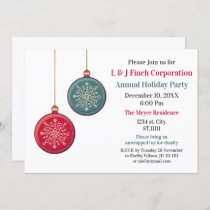 Cute Christmas Decoration Holiday Party Invitation