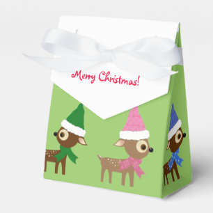 Cute Christmas Deer Favor Box