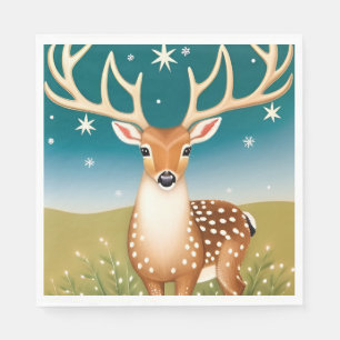 Cute christmas deer napkins