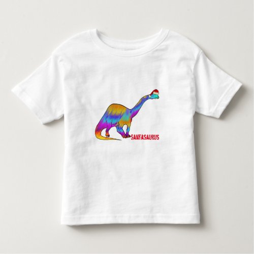 Cute Christmas Dinosaur Toddler T_shirt
