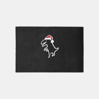 Cute Christmas Dinosaur Tree Rex Xmas Dino. Rug