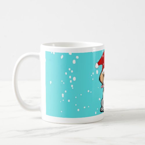 Cute christmas dog mug