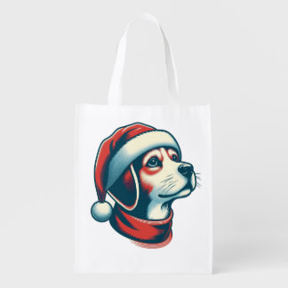 Cute Christmas Dog Reusable Bag