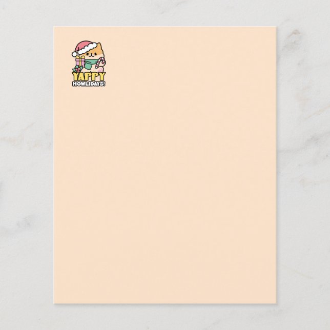 Cute Christmas Dog - Yappy Howlidays  (Front)