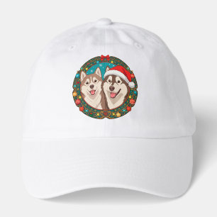Cute Christmas Dogs Festive Christmas Circle Hat