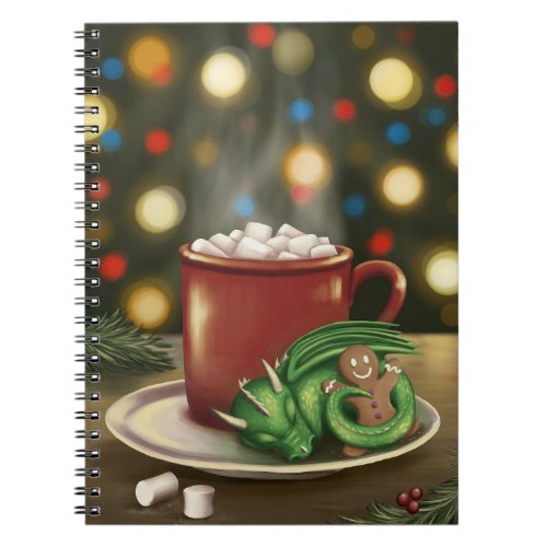 Cute Christmas Dragon Notebook