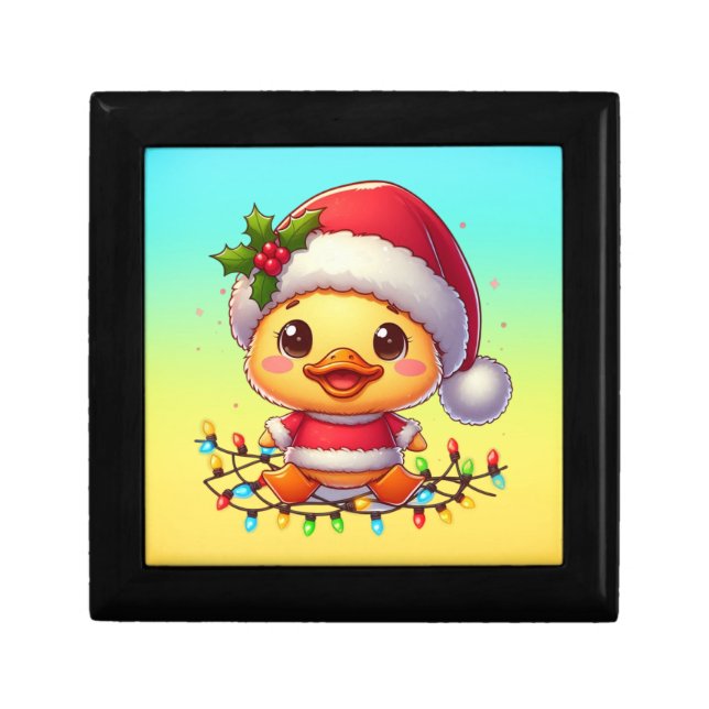 Cute Christmas Duck Cartoon Santa-68362 Gift Box (Front)