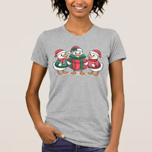 Cute Christmas Ducks Cartoon Art-68105 T-Shirt
