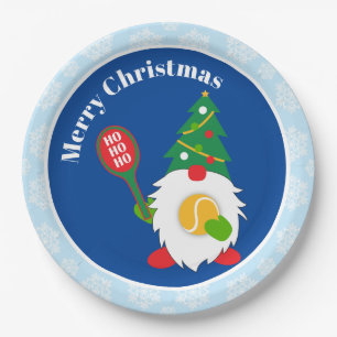 🎾Cute Christmas Dwarf with tennis ball Paper Pl Plates